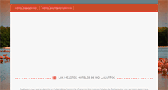 Desktop Screenshot of hotelriolagartos.com